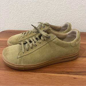 Birkenstock Tan Suede Low Top Sneakers Gum Sole Casual Shoes Womens US 12/EU 43